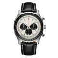 Aviation Chrono Classic – Black Dial With White Accents | Stainless Steel Bracelet